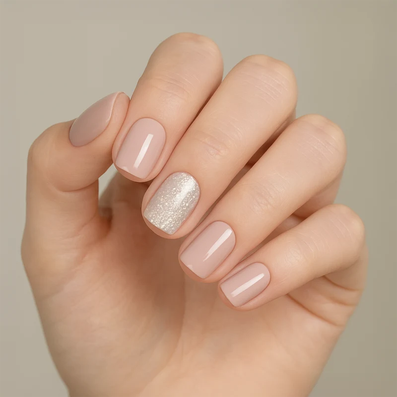 Sticker Gel Pink Glitter